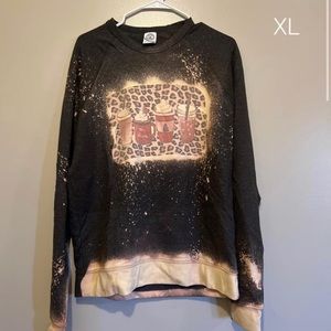 Bleached Coffee cups sweatshirt size XL